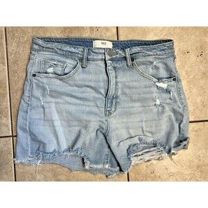 BKE Shorts Womens 31 Buckle Billie Cutoff Stretch Distressed Blue Denim Casual